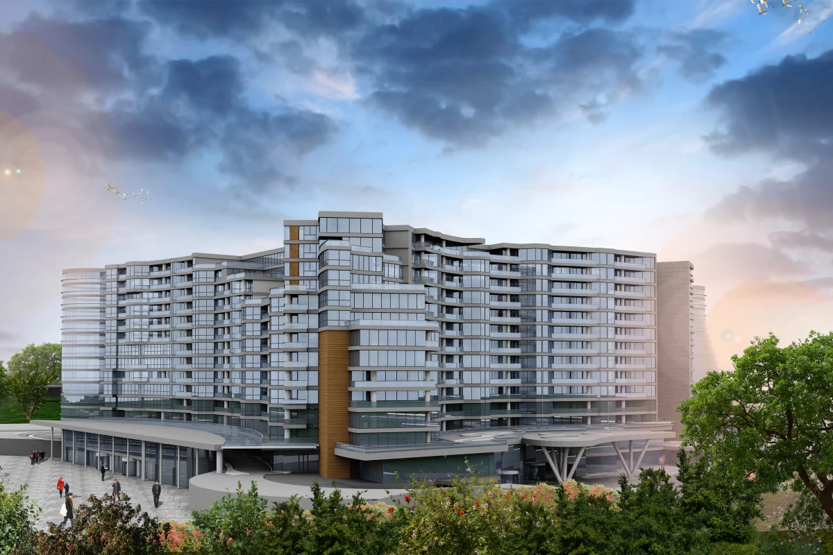 spectacular-residential-and-commercial-building-with-vast-green-spaces-in-beylikduzu-with-cloudy-weather-background-during-sunset