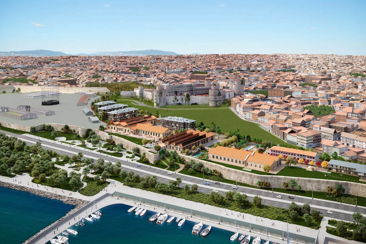 the-aerial-view-of-the-historical-peninsula-and-the-residence-project-near-the-marmara-sea-with-a-city-background
