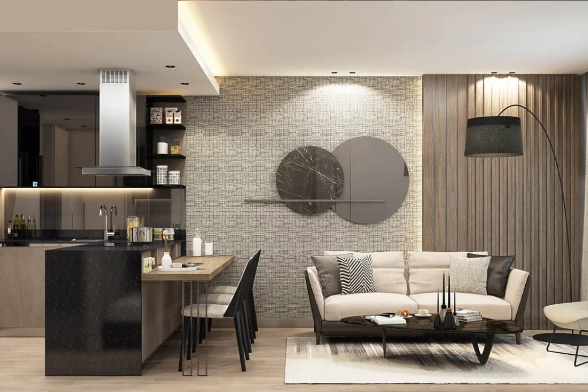 interior-view-of-the-genuine-living-room-designed-as-open-kitchen-and-having-a-modern-style-with-black-and-white-colors
